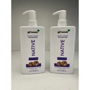 Lot of 2, Native Girls Scout Coconut Caramel Shampoo, New